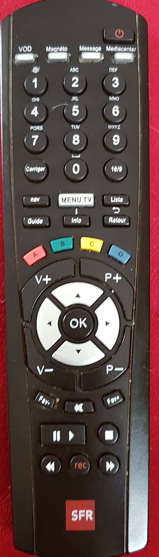 Télécommande SFR Pour Décodeur TV - Origine SFR, Occasion Très Bon état
