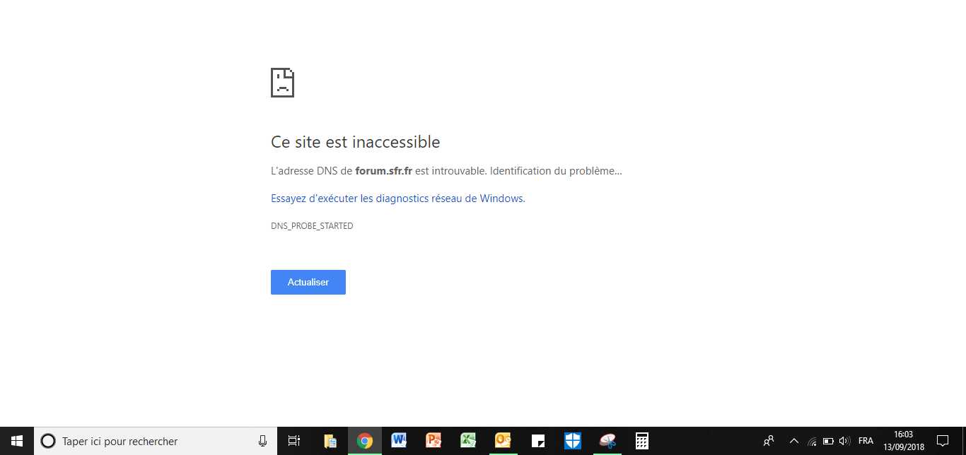 Le Serveur Dns Ne Repond Pas Sfr