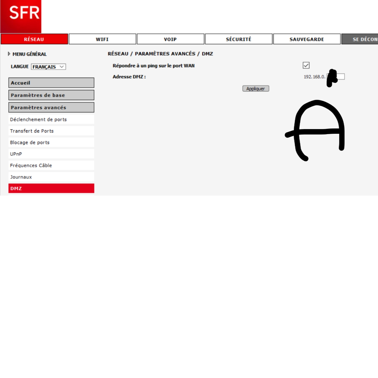 Aide ou Confirmation pour configuration d'un route... La Communauté SFR