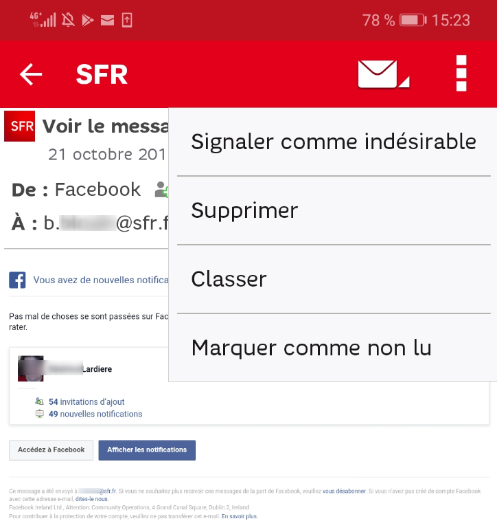 Protégez votre boîte mail SFR des « La Communauté SFR