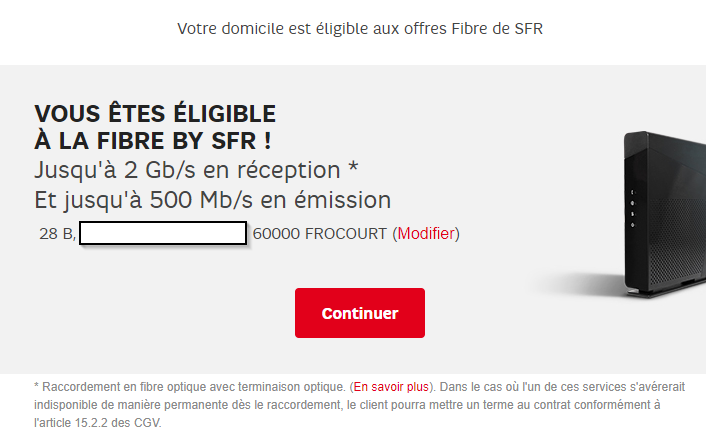 Résolu : Non éligible à La Fibre SFR Alors Que Mes Voisins ... - La ...