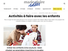 DIY pour vos bambins, de nombreux tutos à retrouver sur Marie-Claire Idées