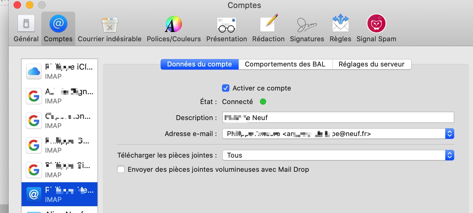 Serveur De Messagerie Imap.gmail.com Ne Repond Pas
