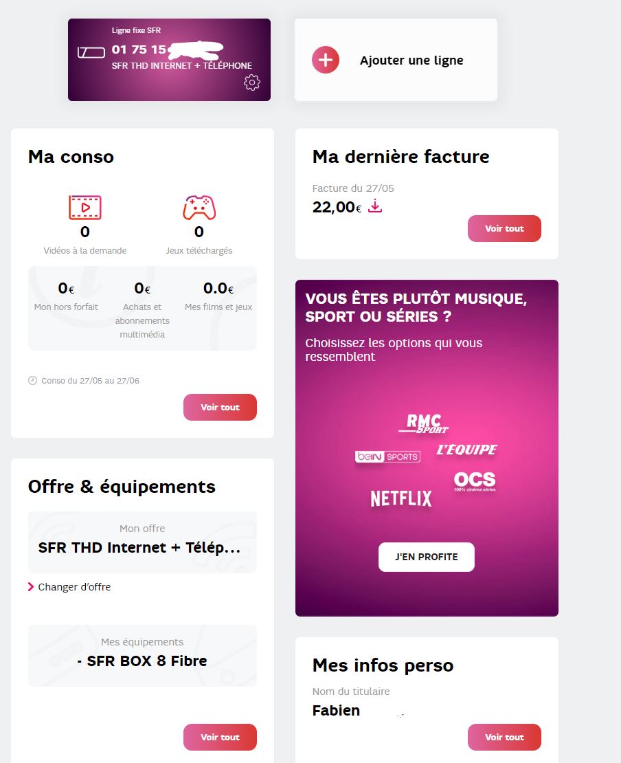 Résolu Options SFR BOX 8 sans TV ! La Communauté SFR
