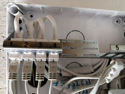 Tableau raccordement ethernet