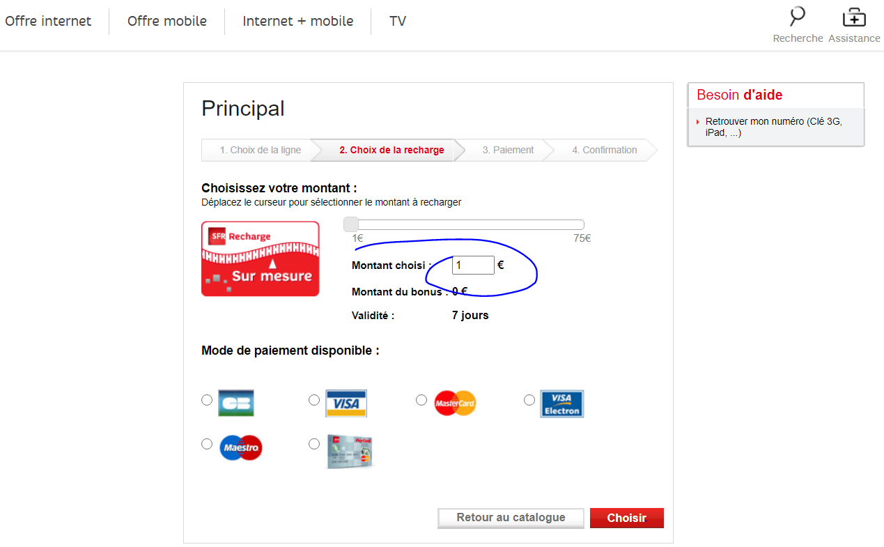 Résolu Validité carte prépayée SFR La Carte La Communauté SFR
