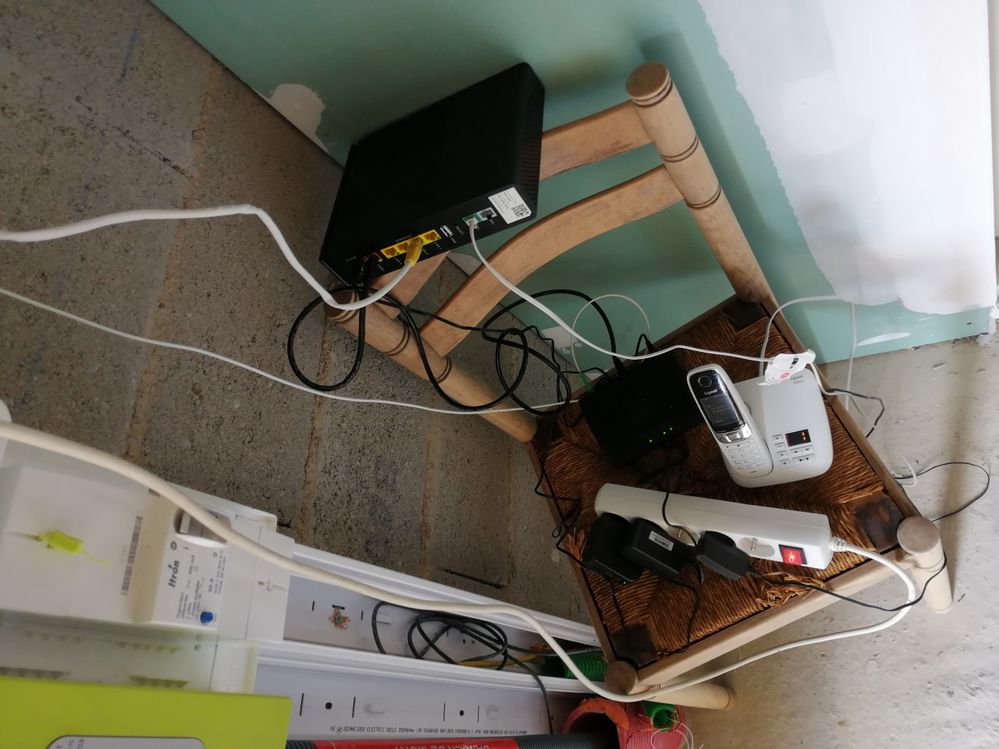 Installation dans le garage