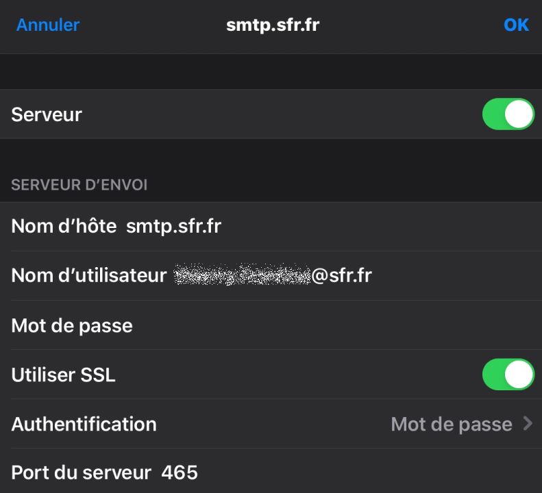 Résolu Echec de l'envoie de l'email (iPhone / IOS mail) La