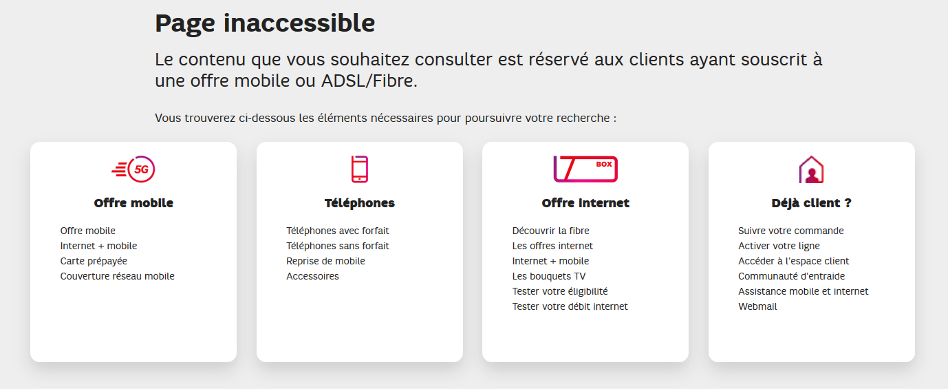 Résolu  Consultation facture et espace client  La Communauté SFR