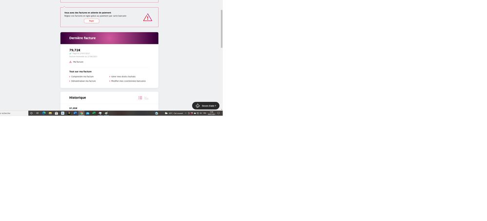 DERNIERE FACTURE