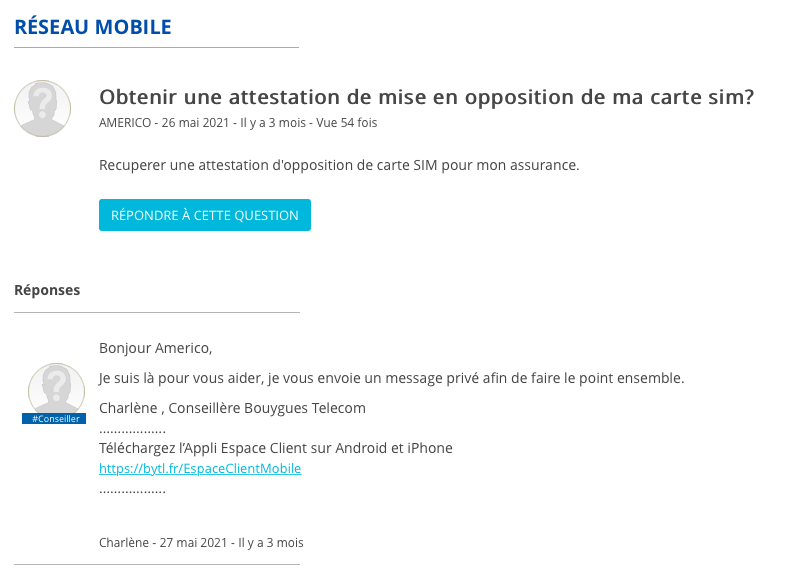 Résolu Demande d'attestation d'opposition de la carte SIM... La