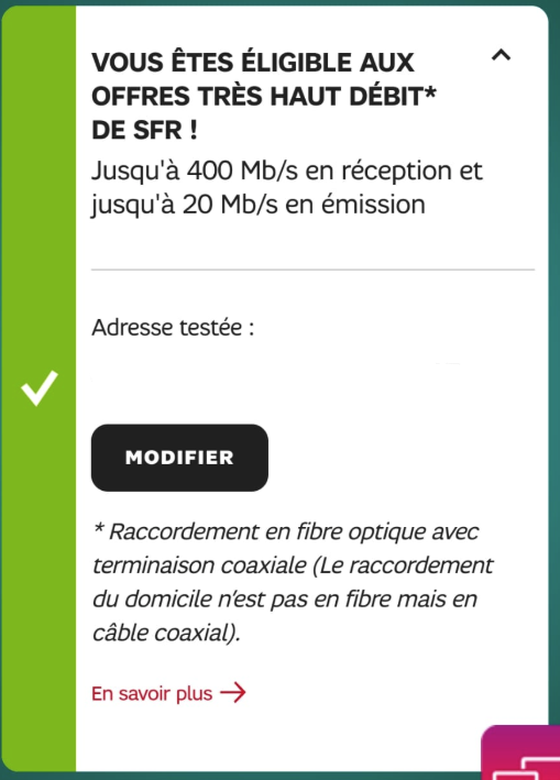 Résolu Passage de numéricable vers SFR La Communauté SFR