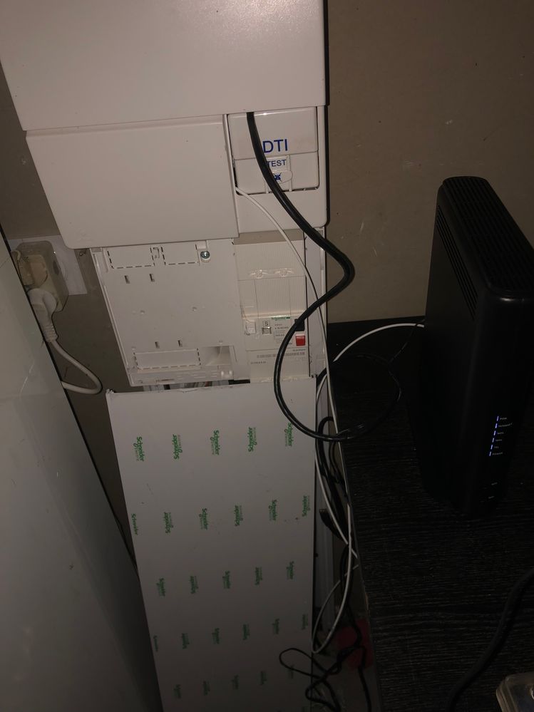 Installation avec la nouvelle box dans le garage