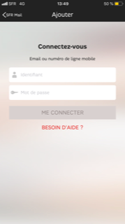 page connexion smartphone