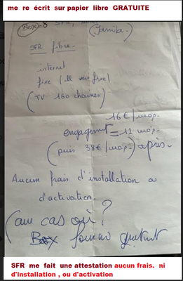 enregistrement  fibre  avec gratuité