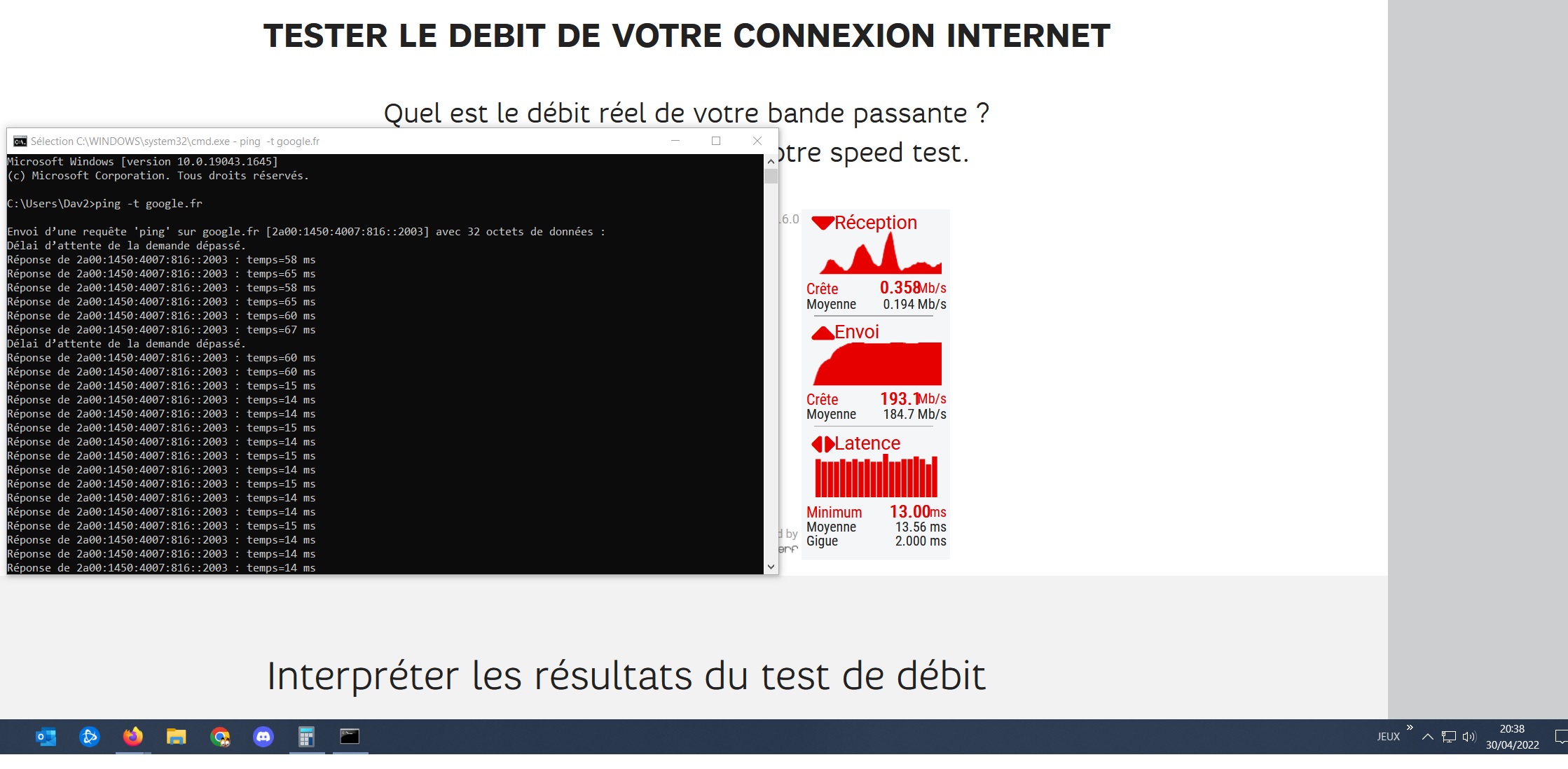Résolu Perte énorme et récurente de débit fibre La Communauté SFR — free download