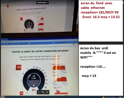 1 en cable ; un en wifi