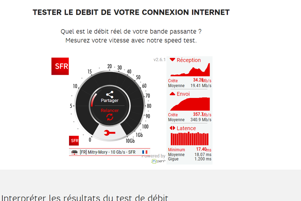 reception 19  c'est bon pour la  fibre ?