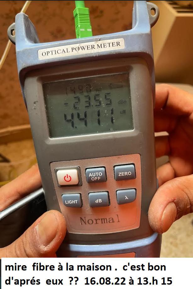 test  de ma  fibre /domicile