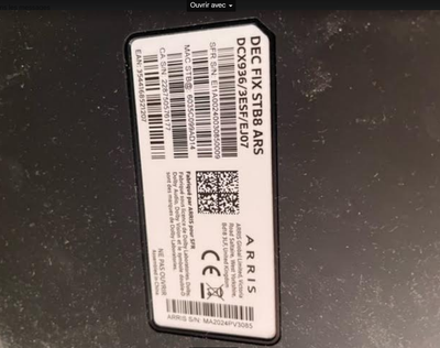 Réf décodeur TV WIFI 6