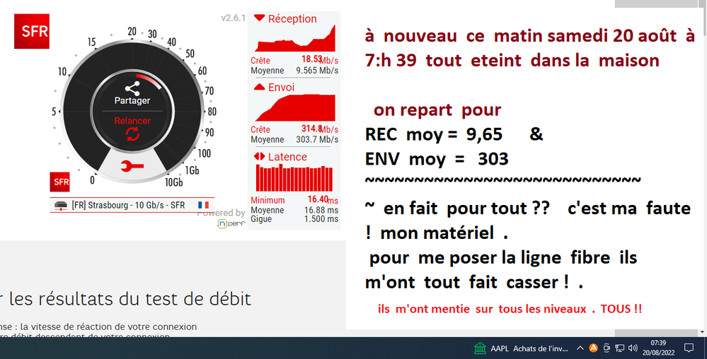 test de m*****  super débit