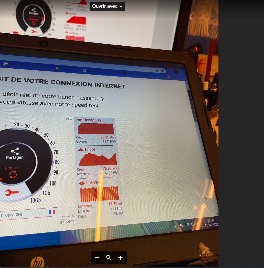 dimanche  21  pc  port HP  en cable