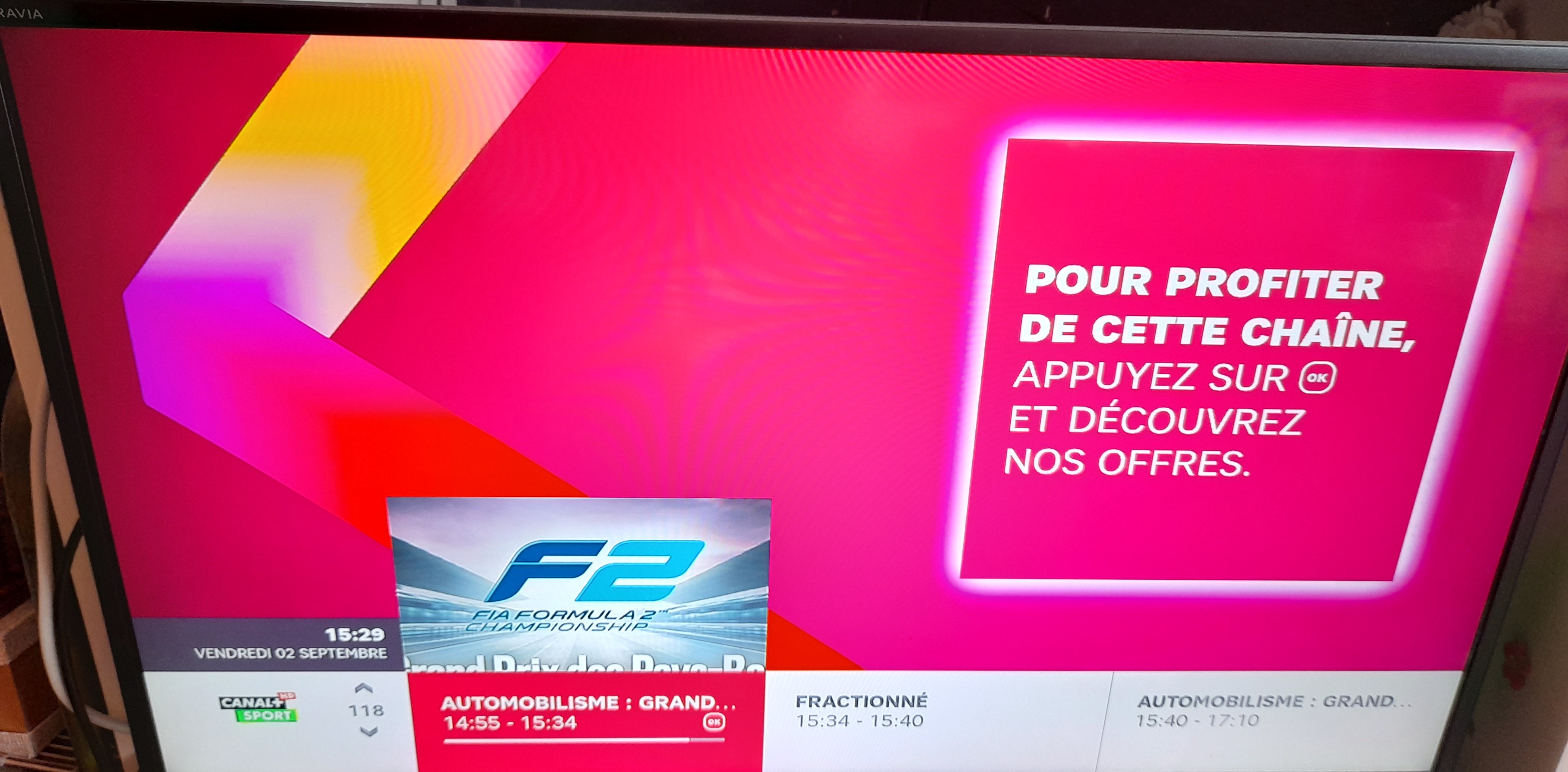 Résolu canal foot + chaîne inexistante La Communauté SFR