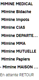 Liste de dossiers d"ORIGINE