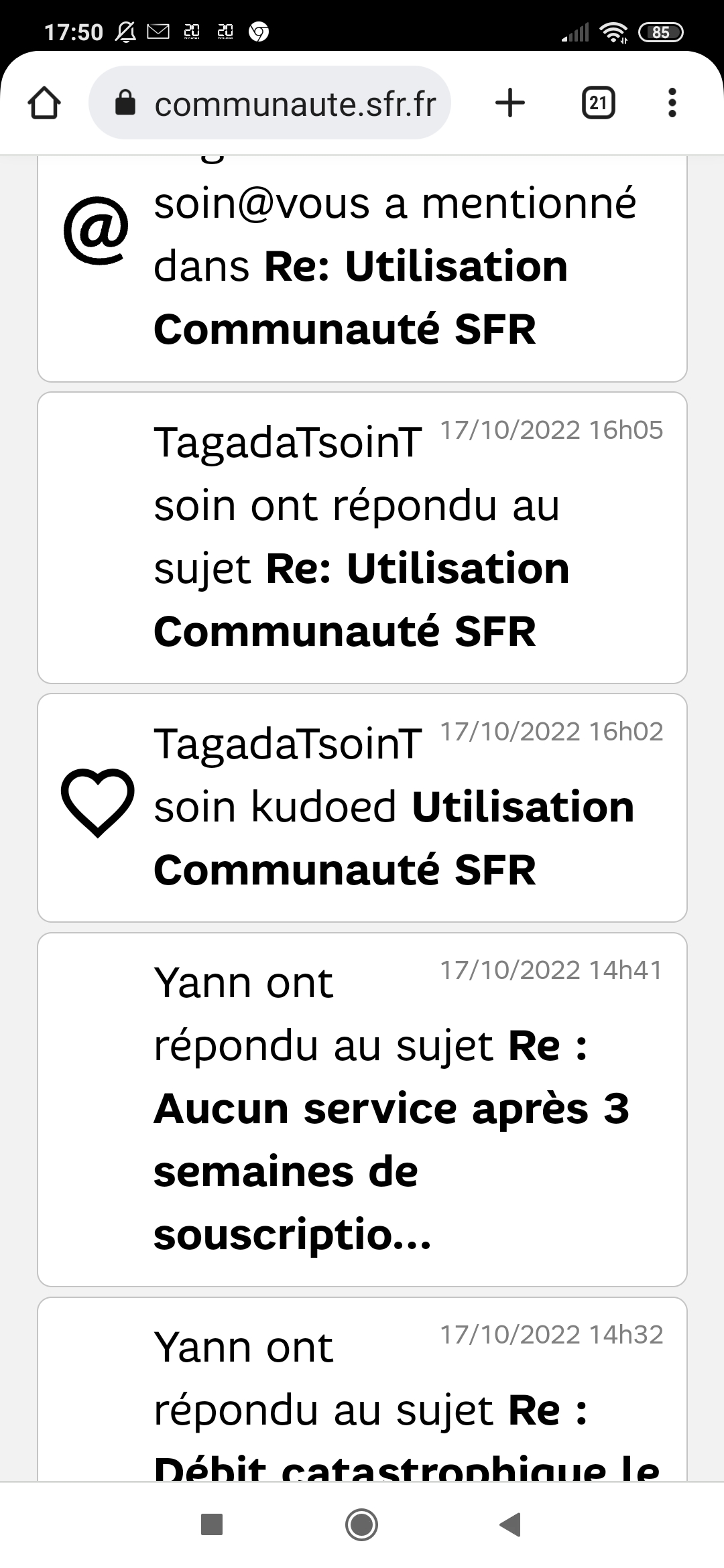 La Communauté SFR