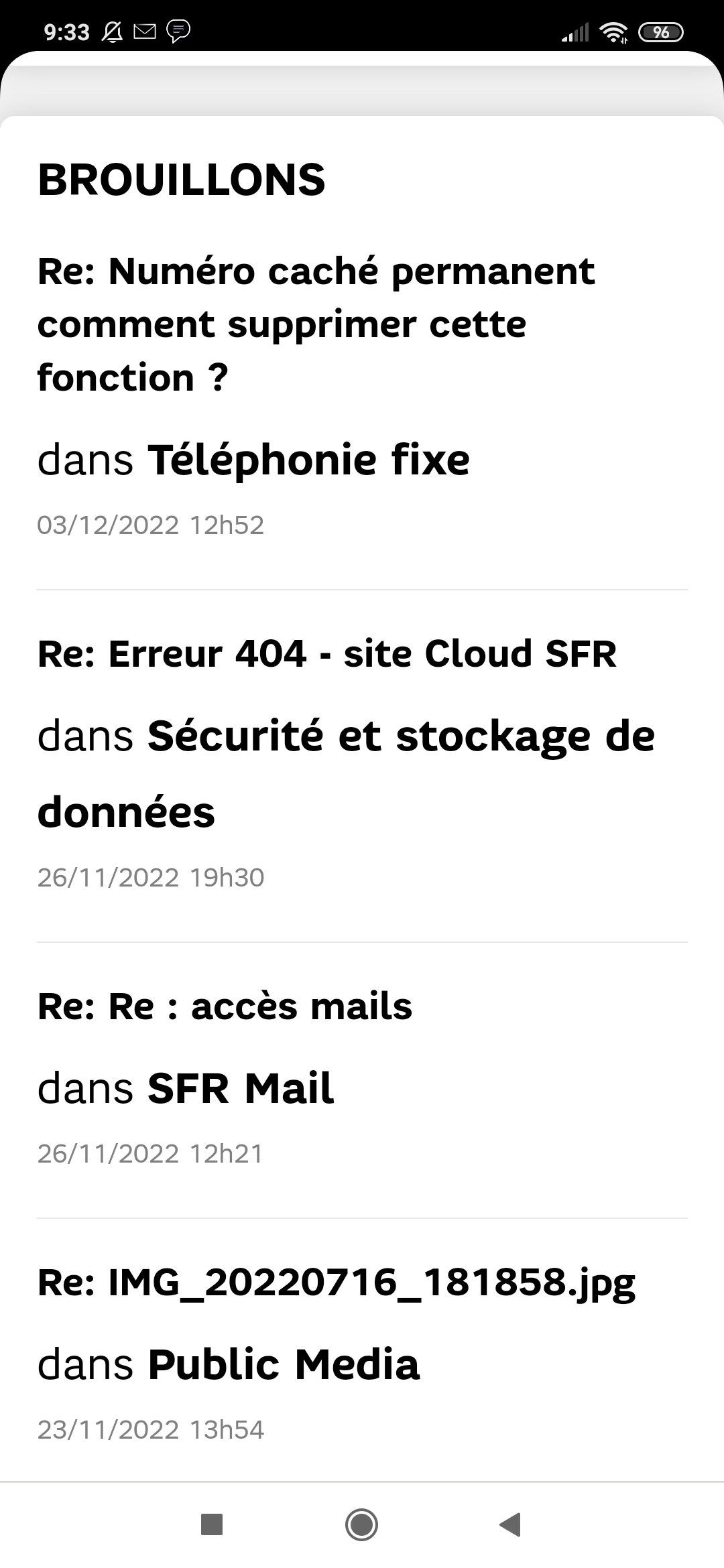 supprimer photos La Communauté SFR