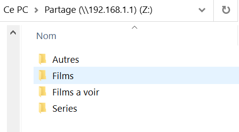 accès DDR par partage de fichier