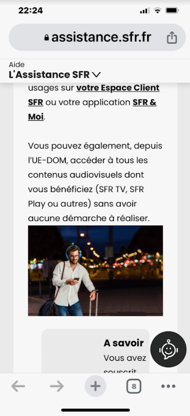 TEXTE  SFR ok  pour  SFR tv