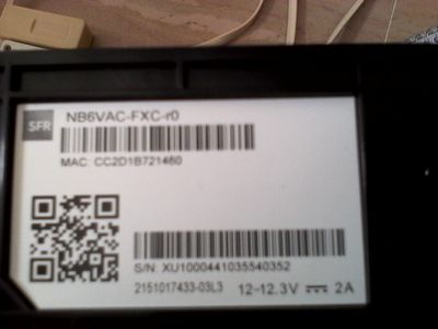 Etiquette au dos de la bos+ reçu