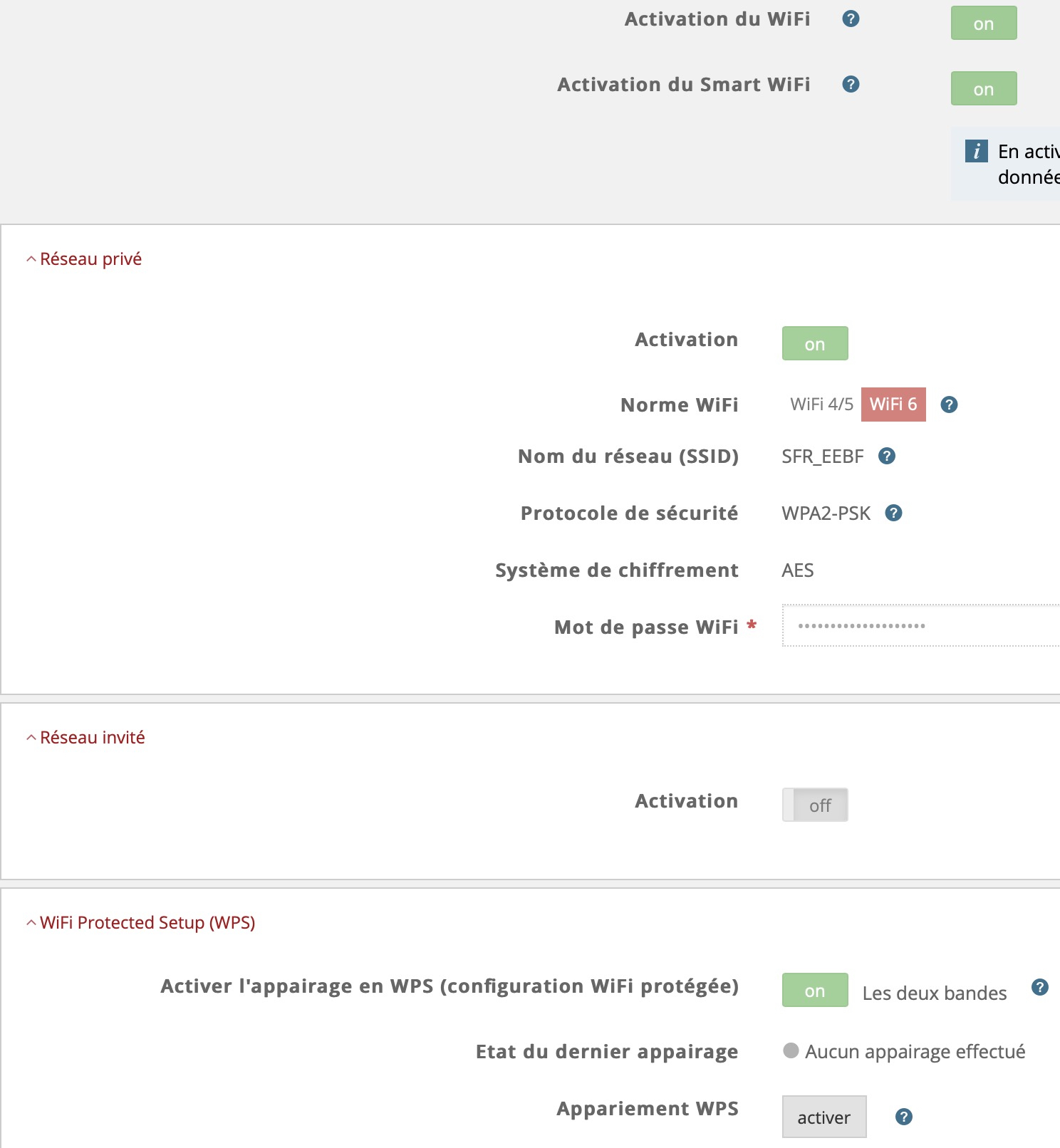 Résolu Activation wifi 6 sur box 8x La Communauté SFR