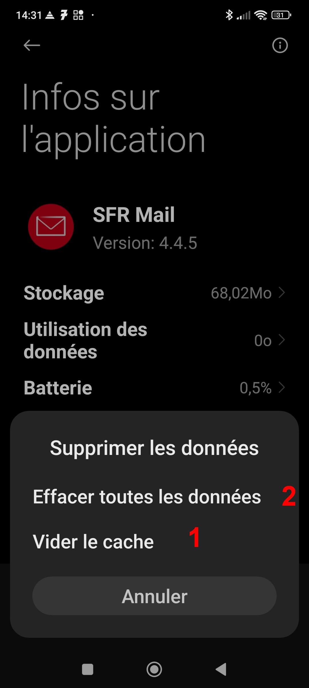 Résolu mail vide La Communauté SFR
