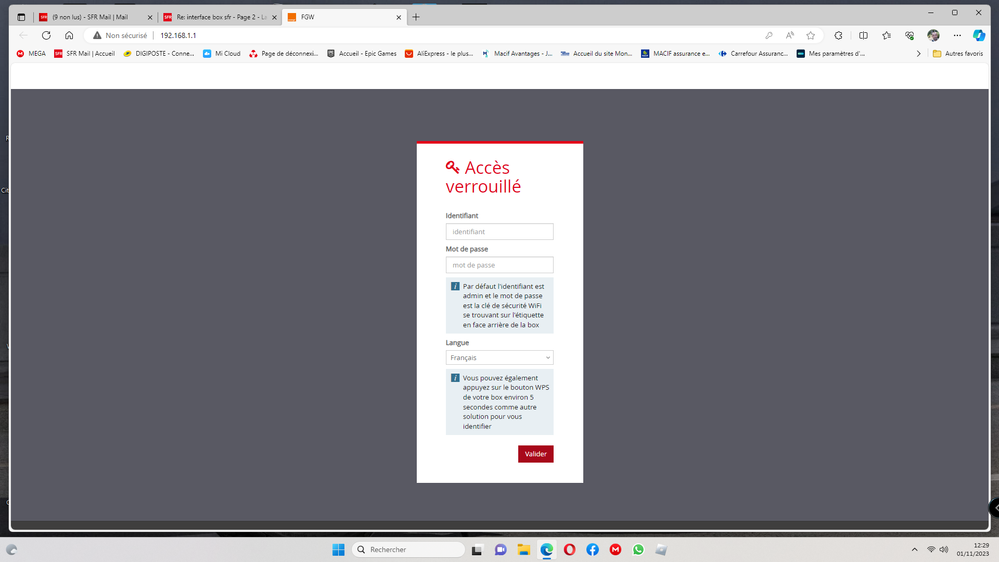 Résolu interface box sfr Page 3 La Communauté SFR
