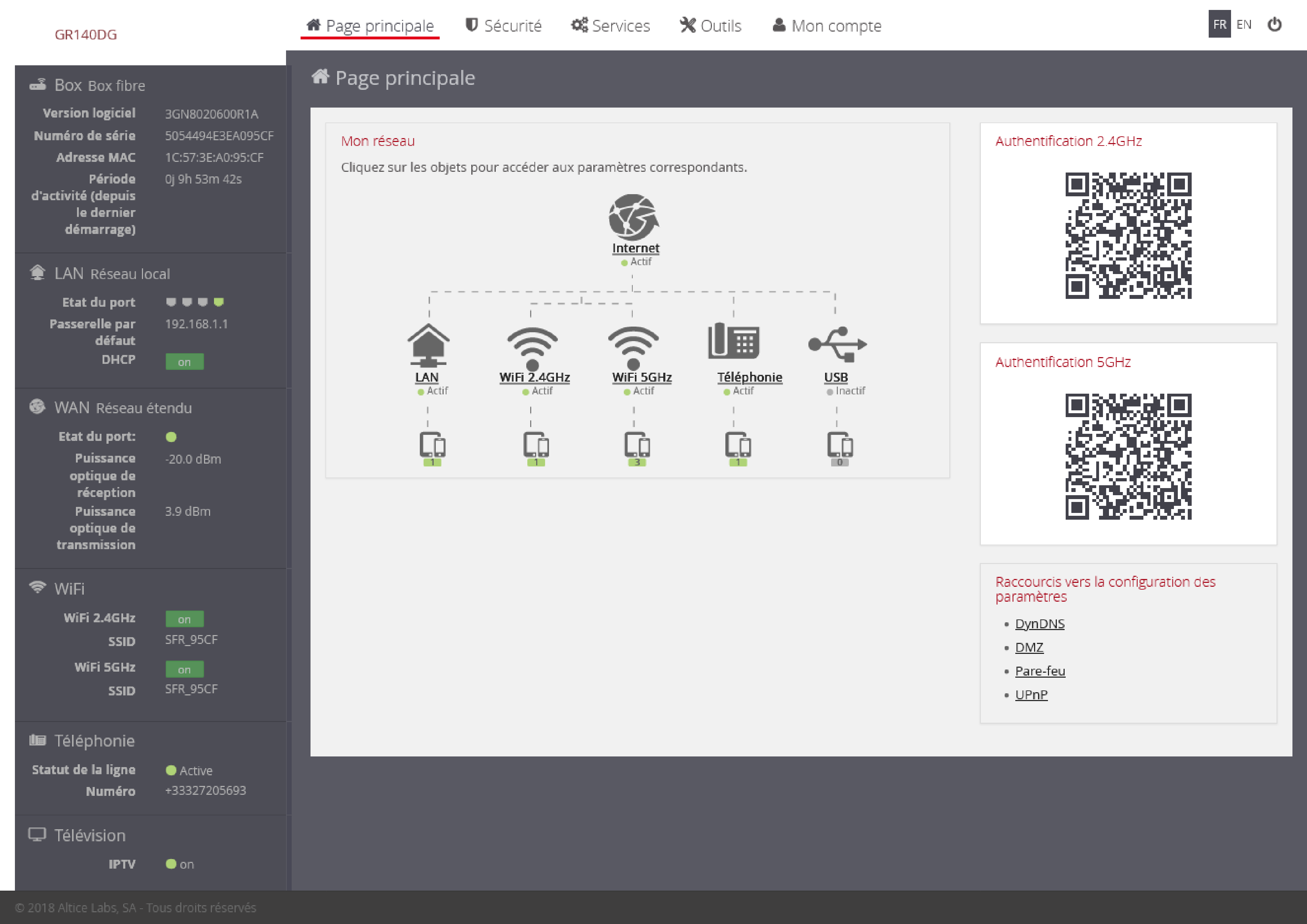 Résolu agir sur l interface de la box Page 3 La Communauté SFR