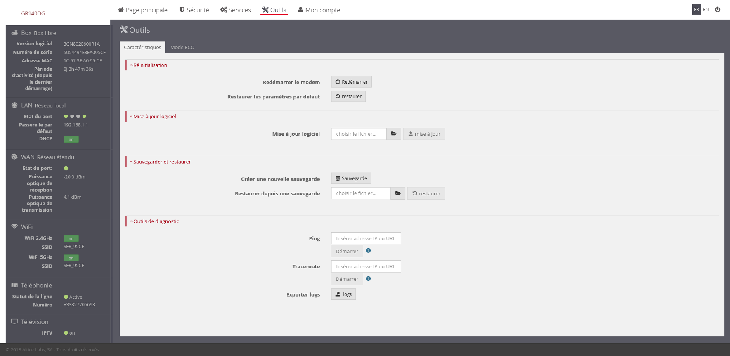 Résolu agir sur l interface de la box Page 3 La Communauté SFR