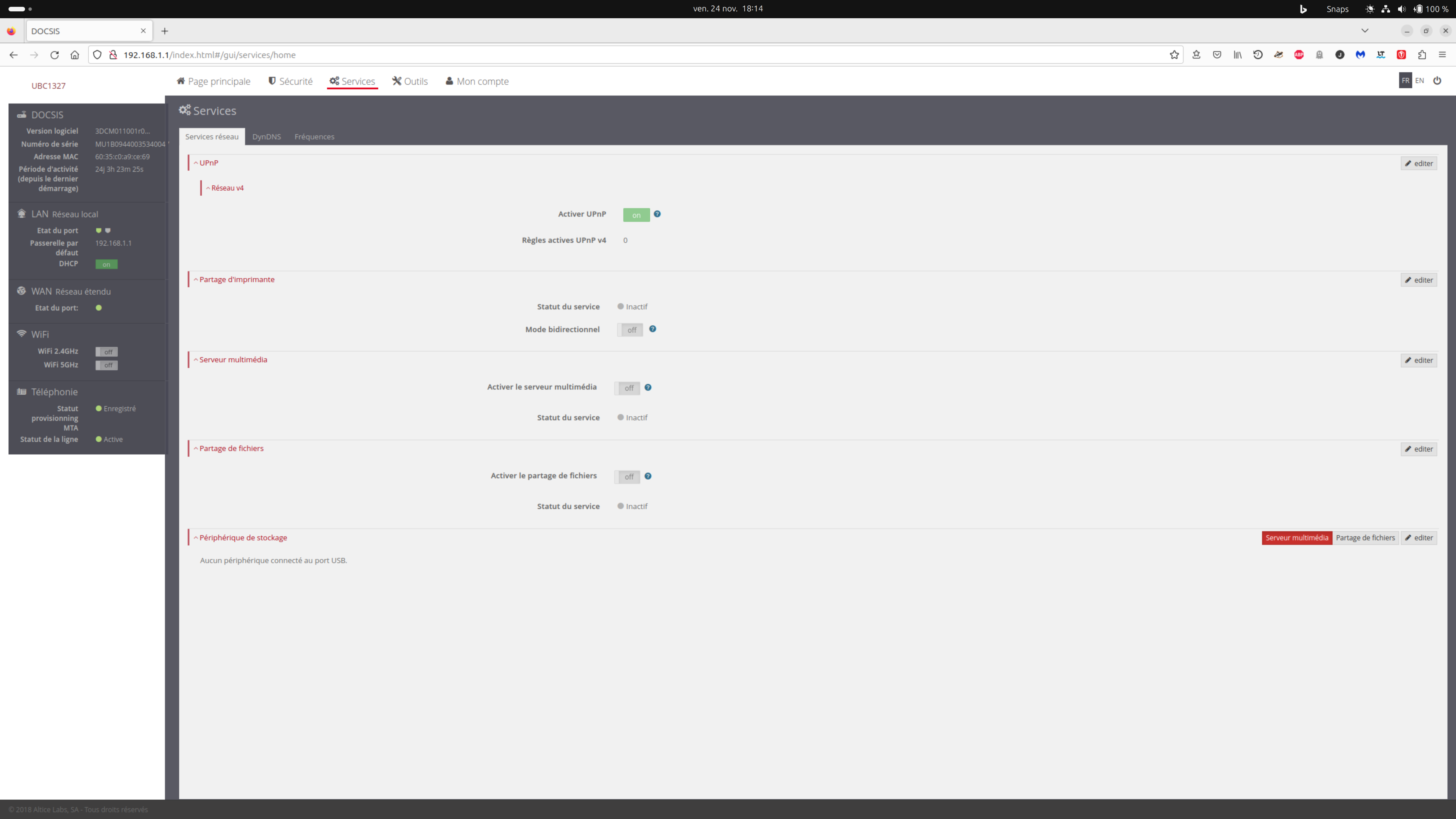 Résolu agir sur l interface de la box Page 3 La Communauté SFR