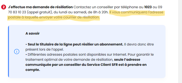 comment annuler mon abonnement sfr