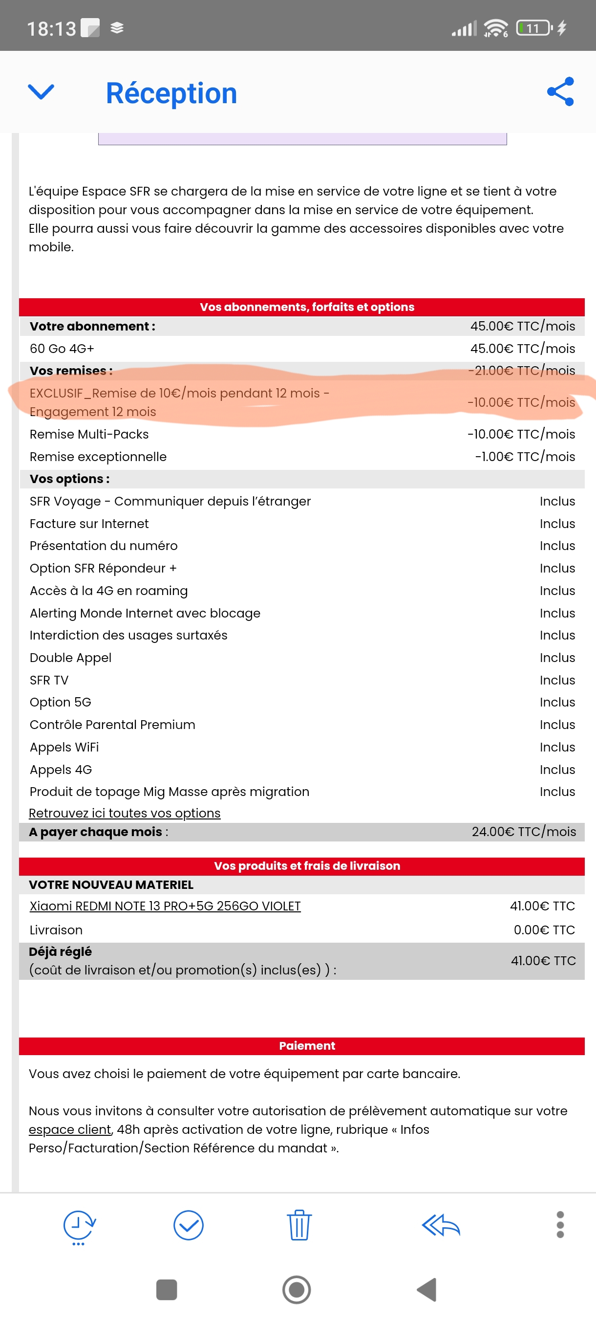Problème facturation - La Communauté SFR