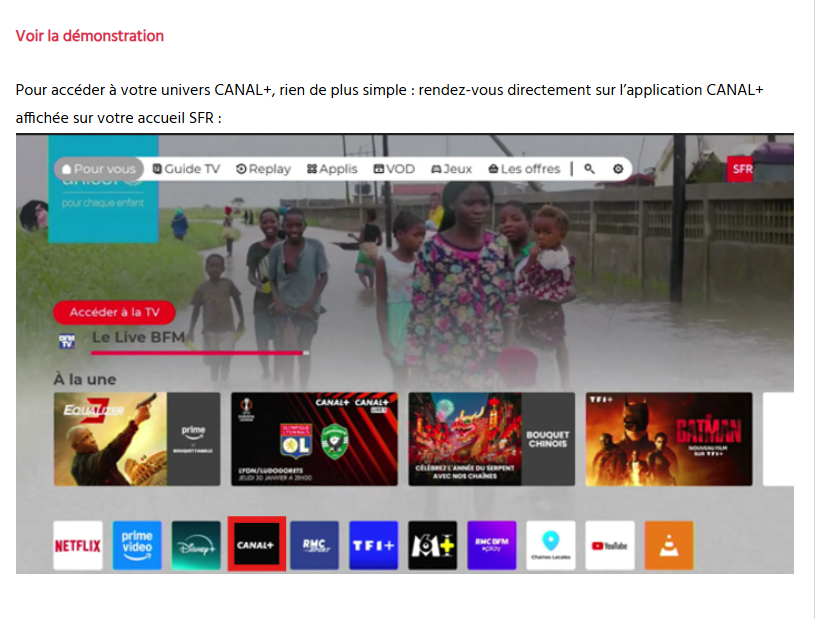 Résolu : nouvelle interface Canal + ? - La Communauté SFR